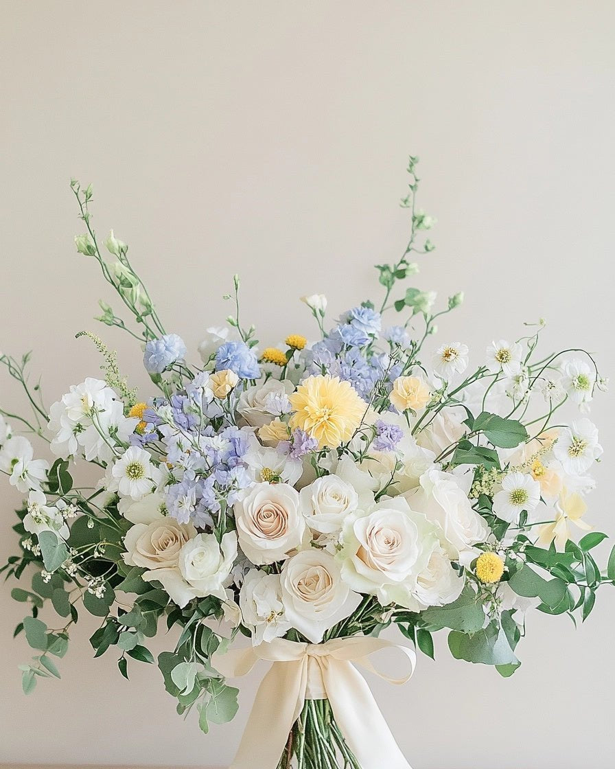 Blue Yellow Bouquet - Immanuel Florist