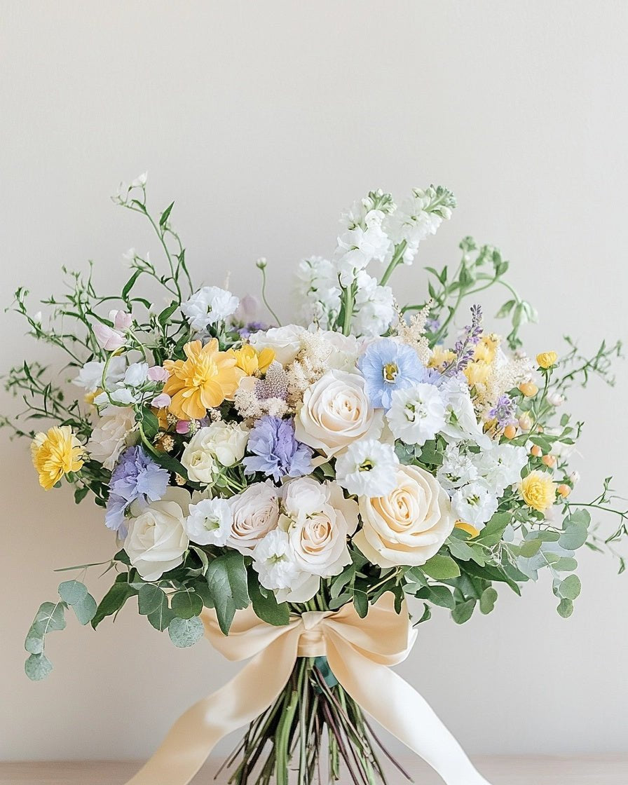 Blue Yellow Bouquet - Immanuel Florist