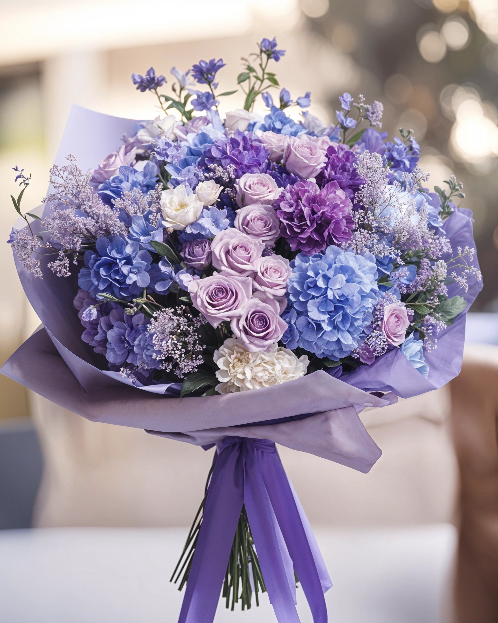 Monochromatic Purple Bouquet - Immanuel Florist