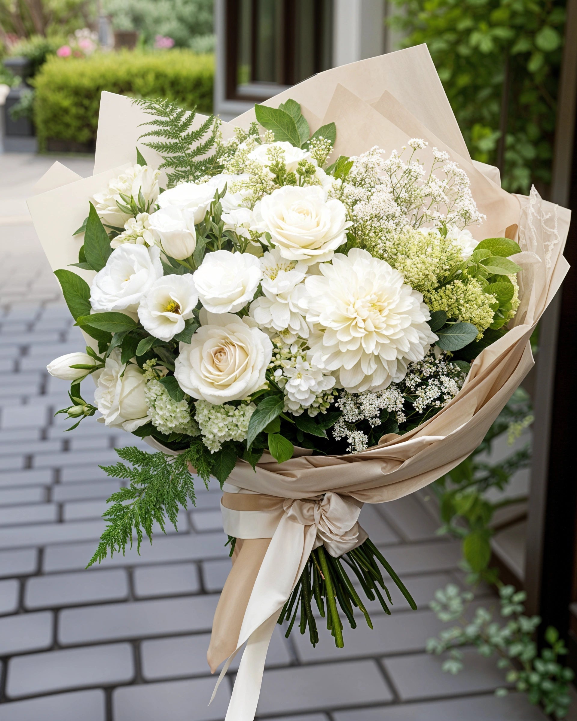 Monochromatic White Bouquet - Immanuel Florist