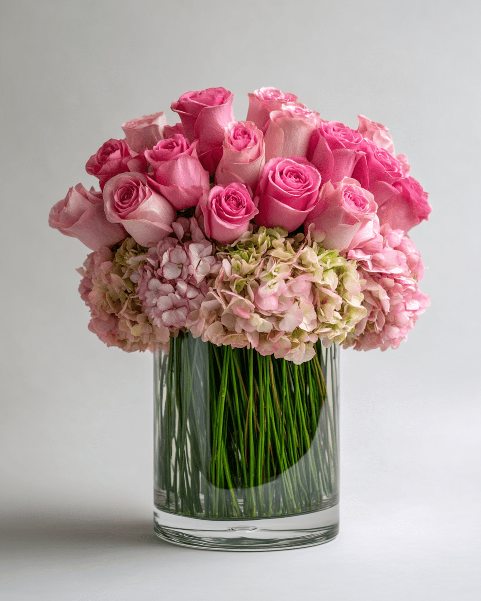 Pink Rose Column - Immanuel Florist