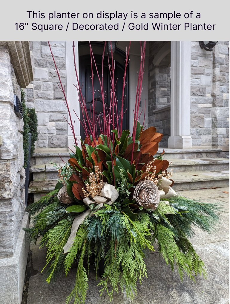 Winter Urn Planter - Immanuel Florist