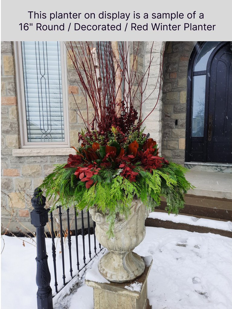 Winter Urn Planter - Immanuel Florist