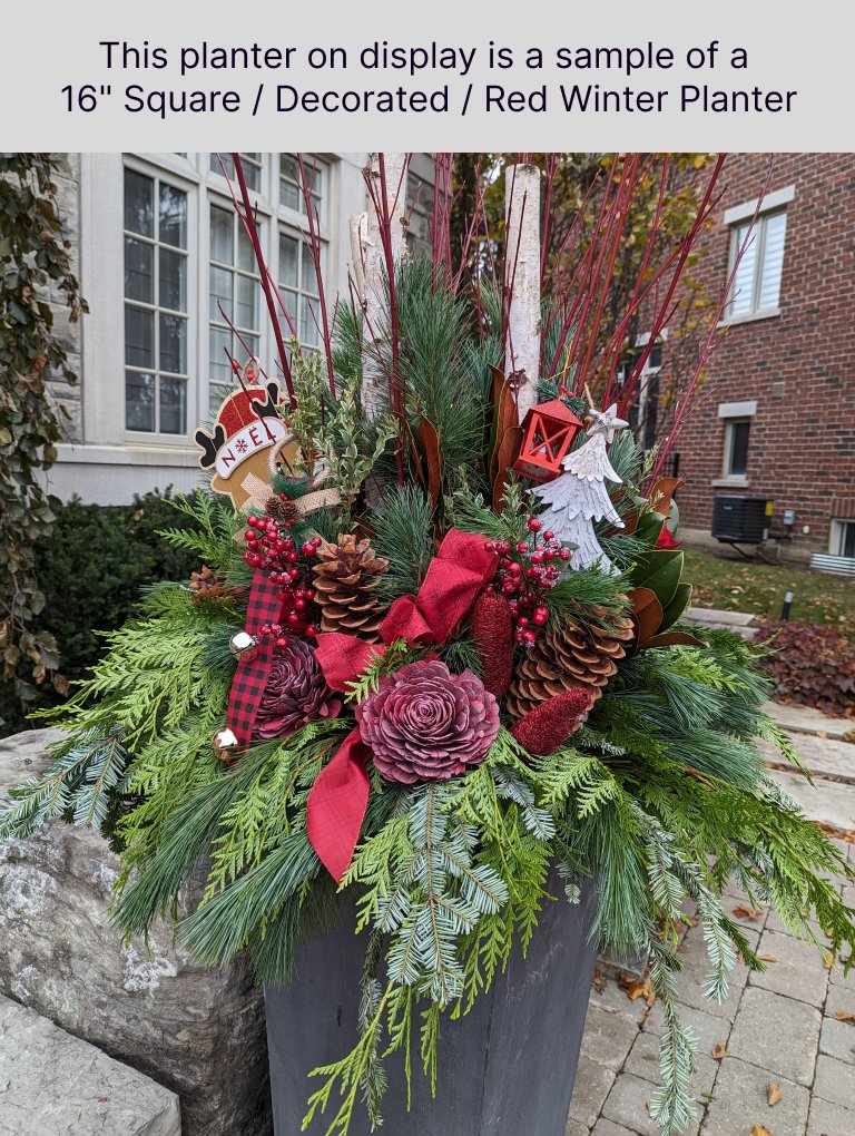 Winter Urn Planter - Immanuel Florist