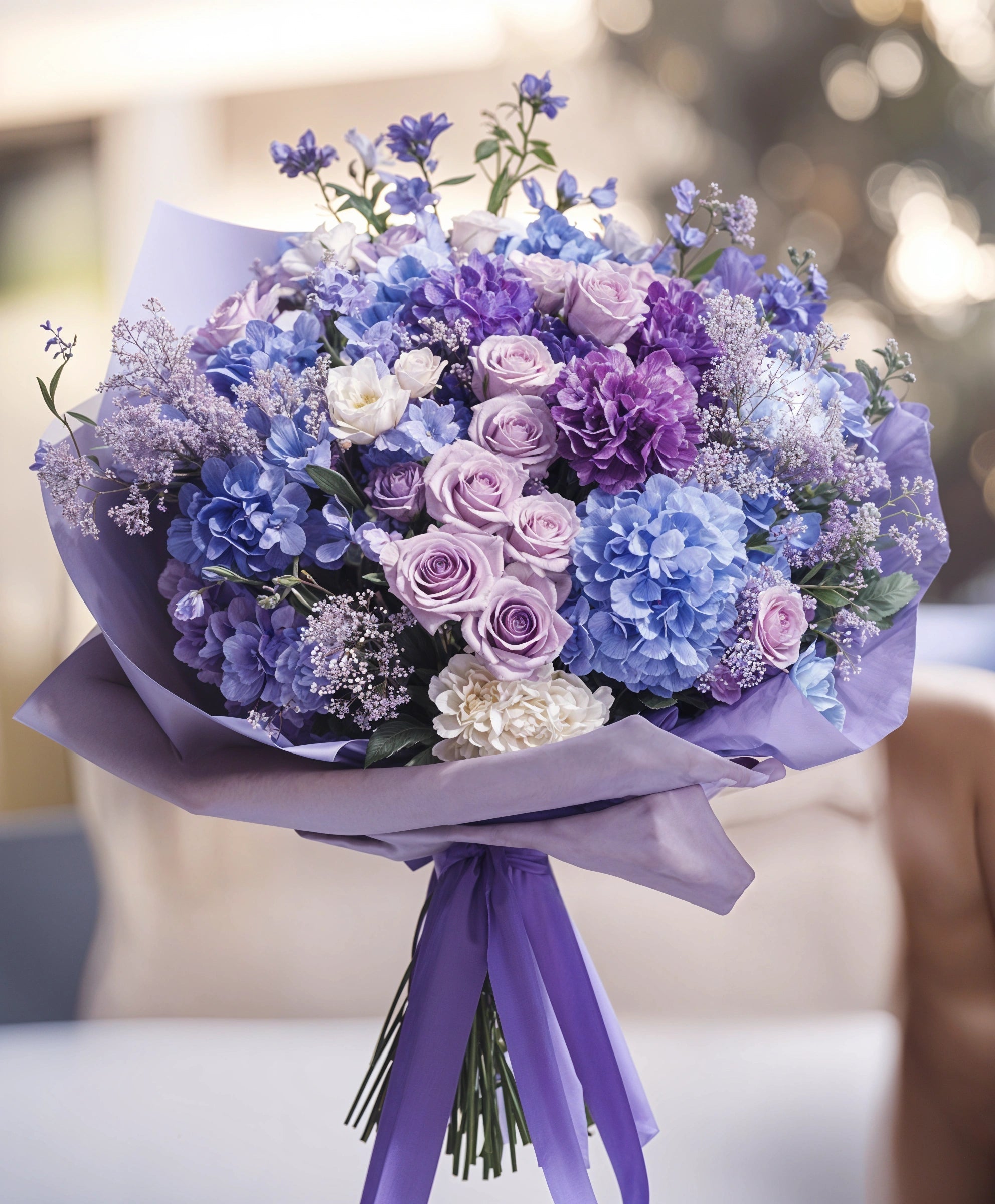 Monochromatic Purple Bouquet - Immanuel Florist