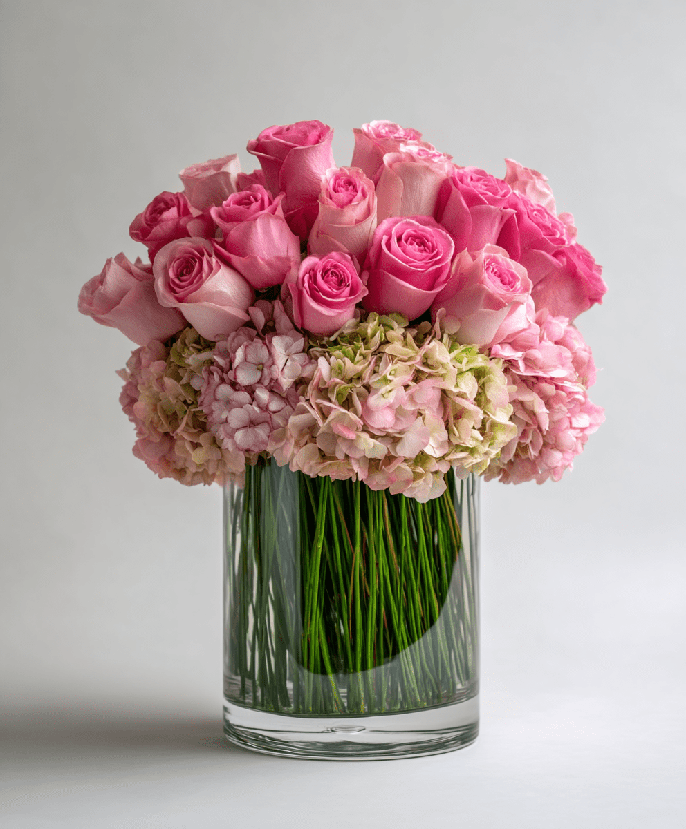 Pink Rose Column - Immanuel Florist