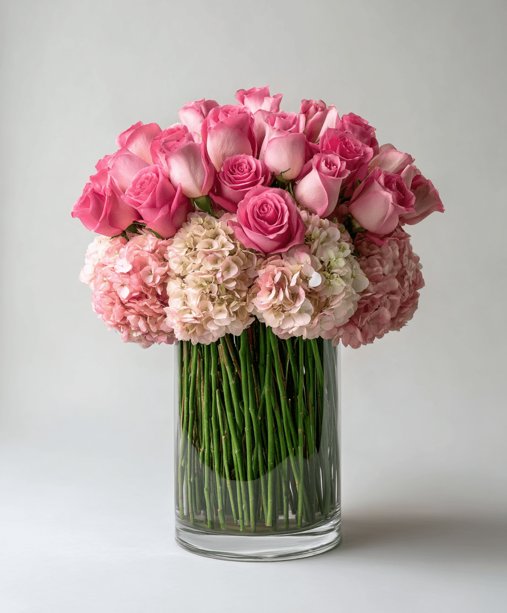 Pink Rose Column - Immanuel Florist