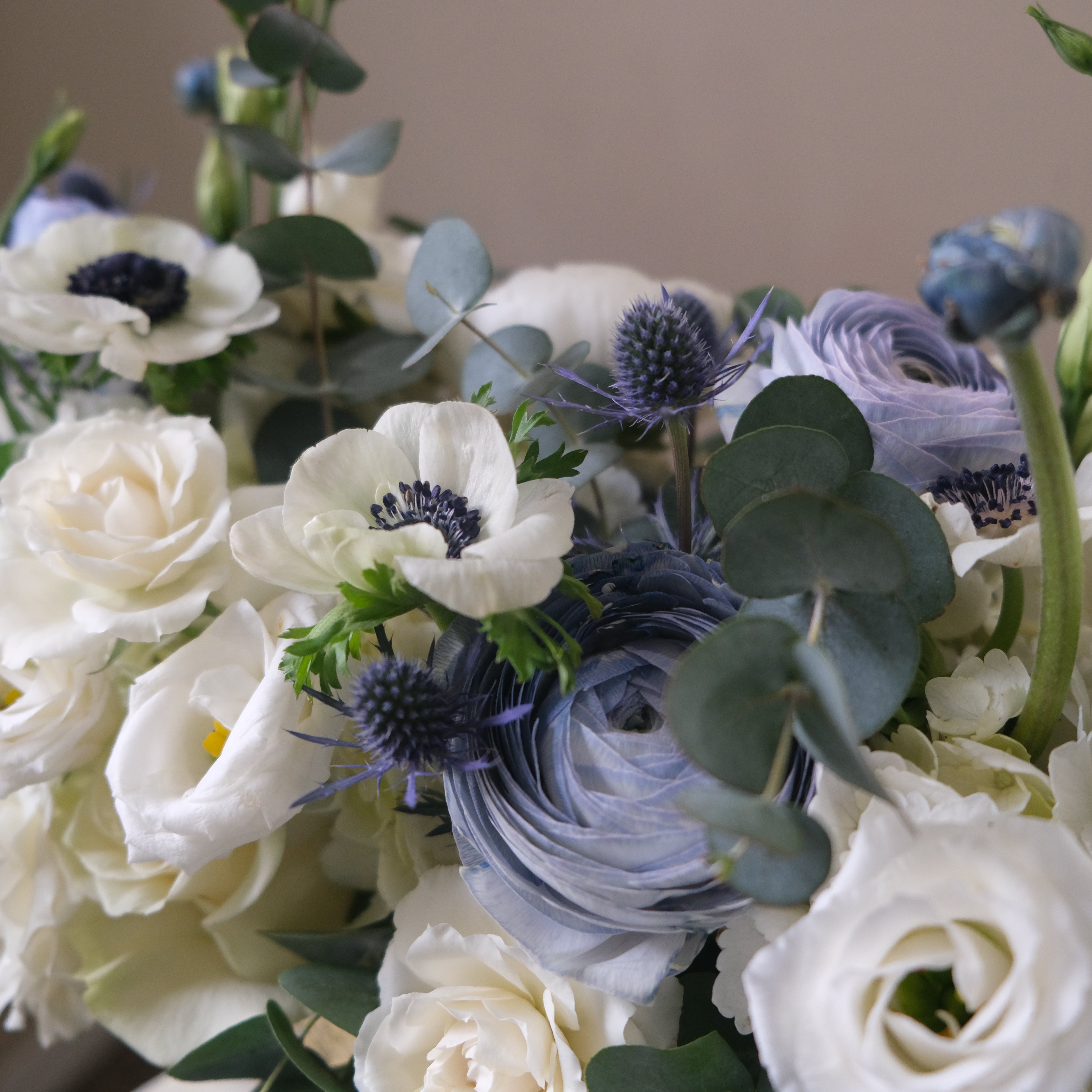 Feeling Blue Centrepiece - Immanuel Florist
